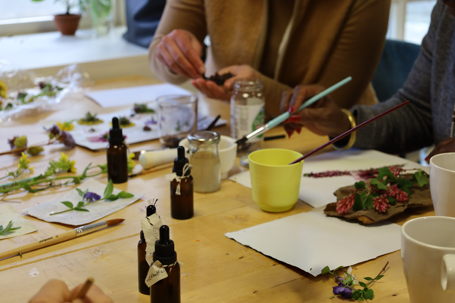 Workshop planteninkt maken