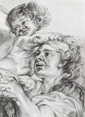 Studie van een detail van Rubens' "De beklimming van de Cavalrieberg"